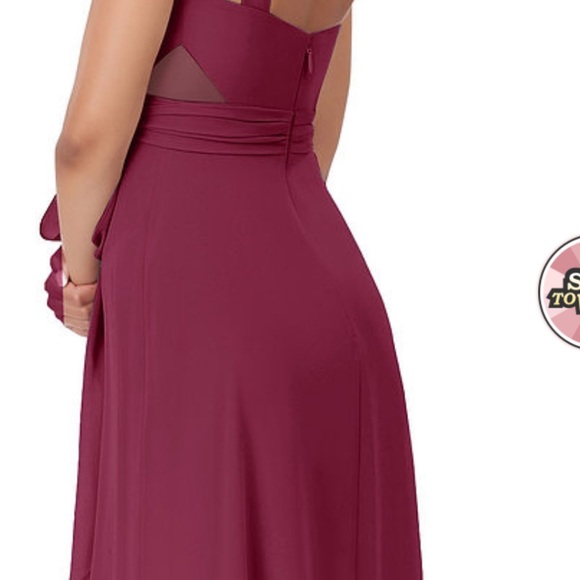 Formal dress long Mulberry color size A4 - Picture 6 of 8